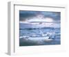 Jokuslarlon Glacial Lagoon, Vatnajokull Ice-Cap, Iceland, Polar Regions-Simon Harris-Framed Photographic Print