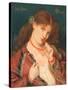 Joli Coeur, 1867-Dante Gabriel Rossetti-Stretched Canvas