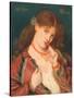 Joli Coeur, 1867-Dante Gabriel Rossetti-Stretched Canvas