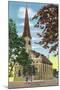 Joliet, Illinois - Exterior View of St. Mary's Catholic Church, c.1944-Lantern Press-Mounted Art Print