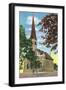 Joliet, Illinois - Exterior View of St. Mary's Catholic Church, c.1944-Lantern Press-Framed Art Print