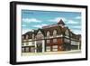 Joliet, Illinois - Exterior View of the Woodruff Hotel, c.1945-Lantern Press-Framed Art Print