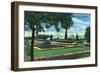 Joliet, Illinois - Scenic View of the Pilcher Park Arboretum, c.1945-Lantern Press-Framed Art Print