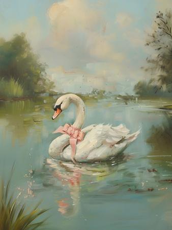 Vintage Swan Coquette Giclee Print - Jolly and Dash | AllPosters.com