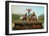 Jolly Flatboatmen-George Caleb Bingham-Framed Art Print