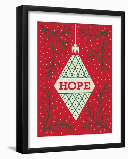 Jolly Holiday Ornaments Hope-Michael Mullan-Framed Art Print