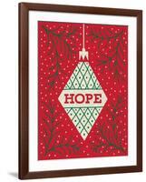 Jolly Holiday Ornaments Hope-Michael Mullan-Framed Art Print
