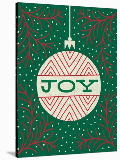 Jolly Holiday Ornaments Joy-Michael Mullan-Stretched Canvas