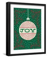 Jolly Holiday Ornaments Joy-Michael Mullan-Framed Art Print