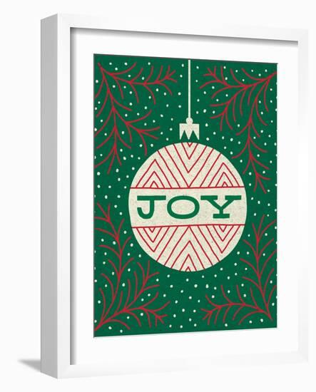 Jolly Holiday Ornaments Joy-Michael Mullan-Framed Art Print