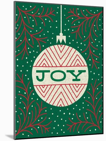 Jolly Holiday Ornaments Joy-Michael Mullan-Mounted Art Print