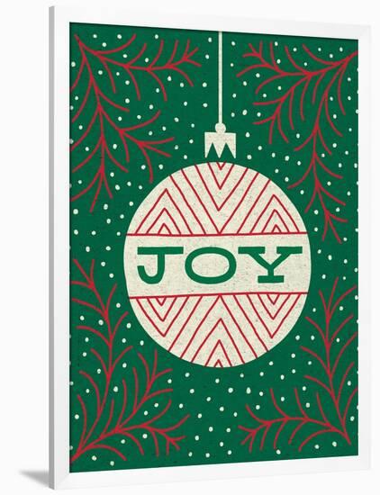 Jolly Holiday Ornaments Joy-Michael Mullan-Framed Art Print