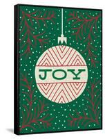 Jolly Holiday Ornaments Joy-Michael Mullan-Framed Stretched Canvas