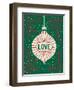 Jolly Holiday Ornaments Love-Michael Mullan-Framed Art Print