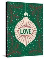 Jolly Holiday Ornaments Love-Michael Mullan-Stretched Canvas