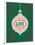 Jolly Holiday Ornaments Love-Michael Mullan-Framed Art Print