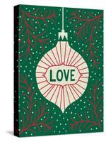 Jolly Holiday Ornaments Love-Michael Mullan-Stretched Canvas