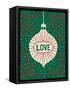 Jolly Holiday Ornaments Love-Michael Mullan-Framed Stretched Canvas