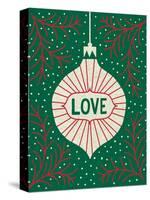 Jolly Holiday Ornaments Love-Michael Mullan-Stretched Canvas