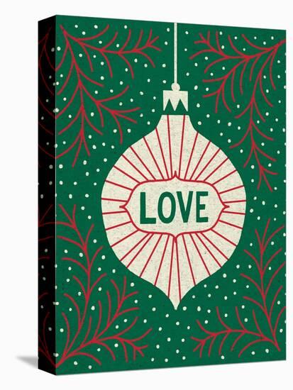 Jolly Holiday Ornaments Love-Michael Mullan-Stretched Canvas