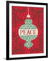 Jolly Holiday Ornaments Peace-Michael Mullan-Framed Art Print