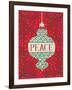 Jolly Holiday Ornaments Peace-Michael Mullan-Framed Art Print