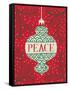 Jolly Holiday Ornaments Peace-Michael Mullan-Framed Stretched Canvas