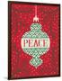 Jolly Holiday Ornaments Peace-Michael Mullan-Framed Art Print