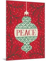 Jolly Holiday Ornaments Peace-Michael Mullan-Mounted Art Print