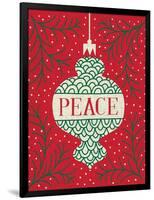 Jolly Holiday Ornaments Peace-Michael Mullan-Framed Art Print