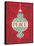 Jolly Holiday Ornaments Peace-Michael Mullan-Framed Stretched Canvas