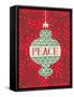 Jolly Holiday Ornaments Peace-Michael Mullan-Framed Stretched Canvas