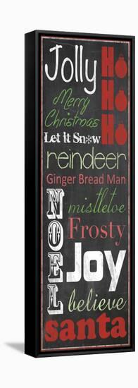 Jolly Merry Christmas-Lauren Gibbons-Framed Stretched Canvas