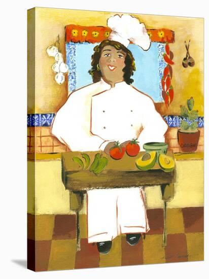 Jolly Mexican Chef-Kris Taylor-Stretched Canvas