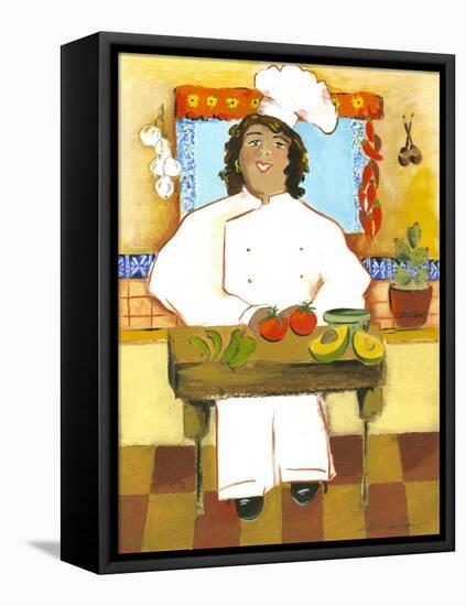 Jolly Mexican Chef-Kris Taylor-Framed Stretched Canvas