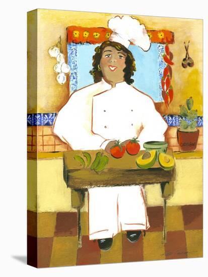 Jolly Mexican Chef-Kris Taylor-Stretched Canvas
