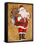 Jolly Night on Gold-Patricia Pinto-Framed Stretched Canvas