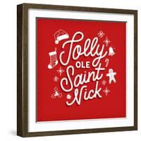 Jolly Ole Saint Nick-Ashley Santoro-Framed Giclee Print