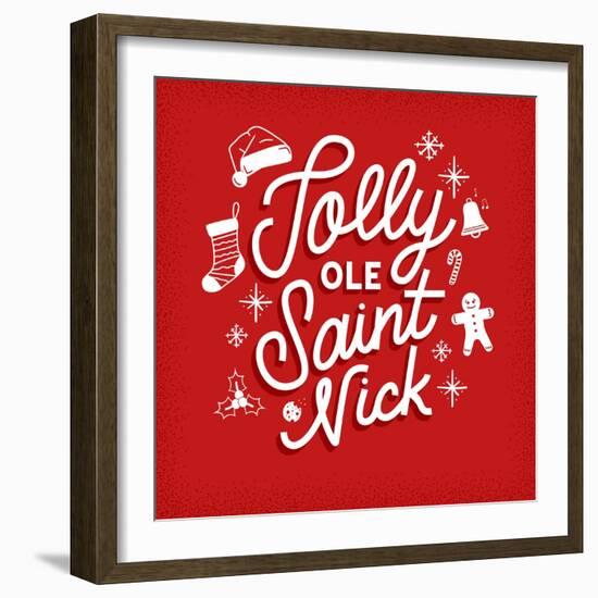 Jolly Ole Saint Nick-Ashley Santoro-Framed Giclee Print