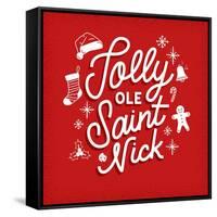 Jolly Ole Saint Nick-Ashley Santoro-Framed Stretched Canvas