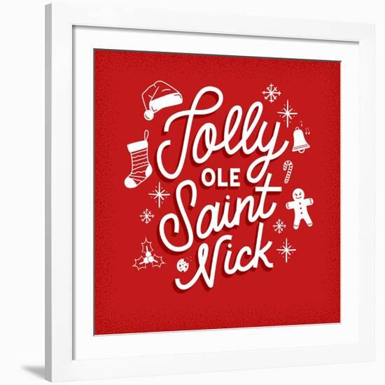 Jolly Ole Saint Nick-Ashley Santoro-Framed Giclee Print