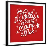 Jolly Ole Saint Nick-Ashley Santoro-Framed Giclee Print