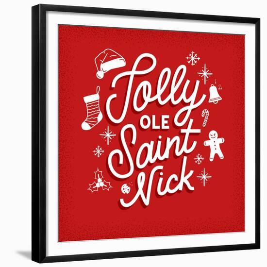 Jolly Ole Saint Nick-Ashley Santoro-Framed Giclee Print