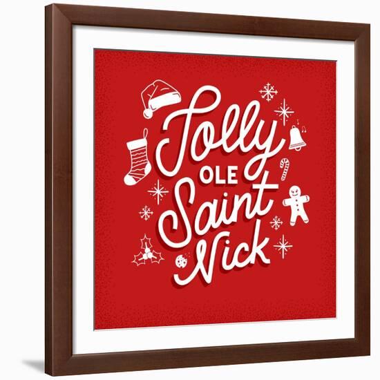 Jolly Ole Saint Nick-Ashley Santoro-Framed Giclee Print