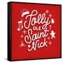 Jolly Ole Saint Nick-Ashley Santoro-Framed Stretched Canvas