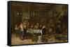 Jolly Party-Jan Steen-Framed Stretched Canvas