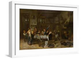 Jolly Party-Jan Steen-Framed Giclee Print