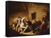 Jolly Peasants in a Tavern-Adriaen Van Ostade-Framed Stretched Canvas