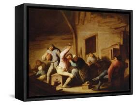 Jolly Peasants in a Tavern-Adriaen Van Ostade-Framed Stretched Canvas