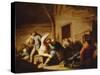 Jolly Peasants in a Tavern-Adriaen Van Ostade-Stretched Canvas